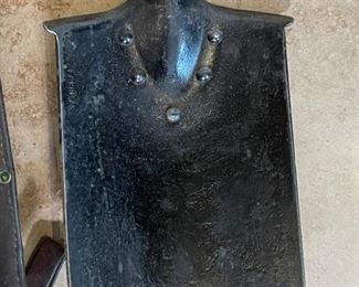 WWII Swiss Military Entrenching Shovel Tools with Leather Cover	22x7x2in	HxWxD
