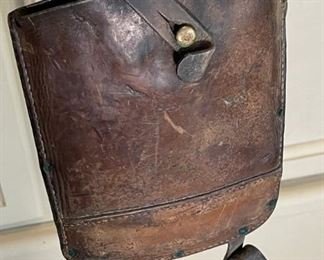 WWII Swiss Military Entrenching Shovel Tools with Leather Cover	22x7x2in	HxWxD
