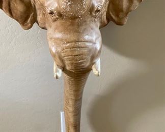 1970s Vintage Chapman Faux Elephant Wall Mounted Table Shelf	33x34x11in	HxWxD
