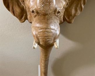 1970s Vintage Chapman Faux Elephant Wall Mounted Table Shelf	33x34x11in	HxWxD
