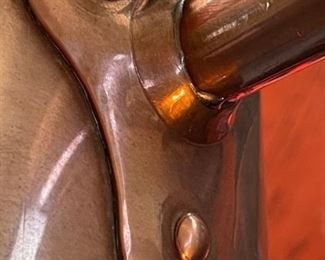 Hand Hammered Solid Copper French Sugar Pot/Pau France	3.5x7x13in<BR>Diameter: 6.5in	
