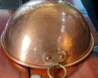 Kitchen Glamor Inc Detroit France Hammered Copper Mixing Bowl	4.5in H x 10.25in Diameter	
