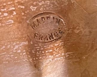 Vintage Copper Tinned 5in Saucepan Made in France Pot	2.5in H x 5 1/8” x 9in<BR>Diameter: 4.75	
