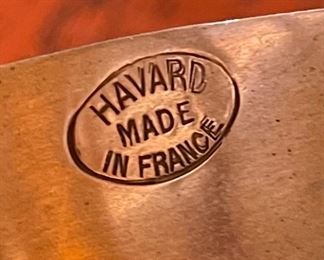 Harvard France Copper Tinned Double Handle Pan/Pot 1.5in H x 7.5x5.5in	
