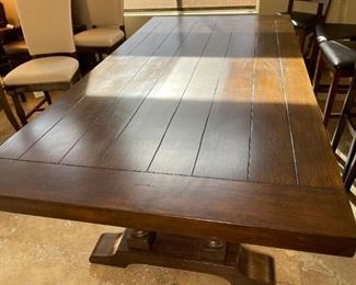 Riverside Trestle Table w/ 6 Chairs	30x42x80in	HxWxD
