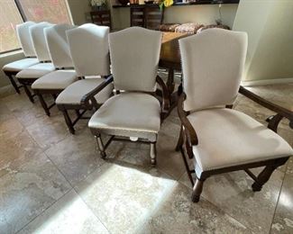 Riverside Trestle Table w/ 6 Chairs	30x42x80in	HxWxD
