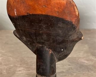 5pc Primitive Carved Wood Heads	largest: 7x3.5x3in	HxWxD
