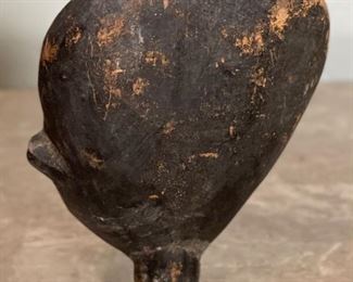 5pc Primitive Carved Wood Heads	largest: 7x3.5x3in	HxWxD
