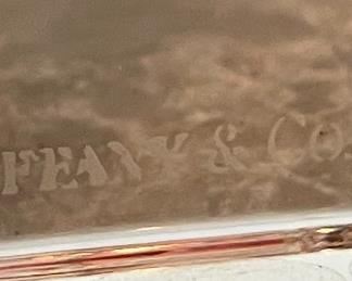 1pc Tiffany & Co Crystal Glass Number 1 Made in Belgium	4in H	
