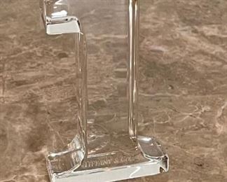 1pc Tiffany & Co Crystal Glass #1 Made in Belgium 2	4in H	
