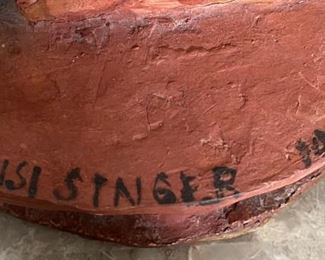 *Original* 2pc Susi Singer Ceramics Girl & Boy Pair Terracotta	20.5x8x8in	HxWxD
