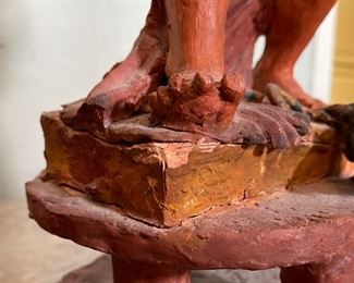 *Original* 2pc Susi Singer Ceramics Girl & Boy Pair Terracotta	20.5x8x8in	HxWxD
