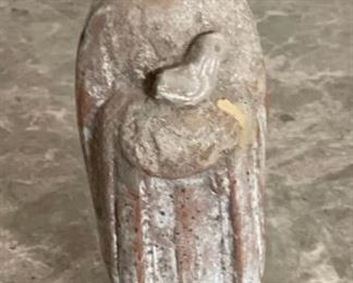 Antique Ceramic St Francis Statue Sculpture	7in H	
