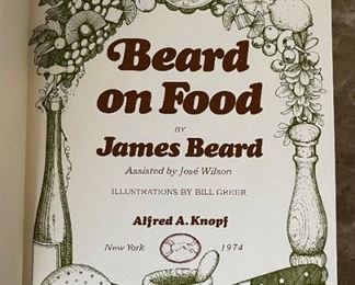 *Signed* James Beard Beard on Food 2nd Edition Book	9.5x6.5in	
