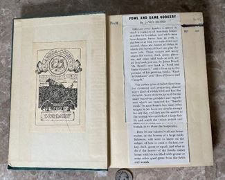 *Signed* James Beard Fowl & Game Cookery 1st Edition Book	8.25x5.25in	
