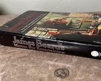 *Signed* James Beard Beard’s Menus For Entertaining 1st Edition Book	9.25x6.5in	
