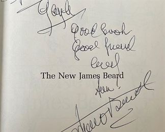 *Signed* James Beard The New James Beard 1st Edition Book	9.5x6.75in	
