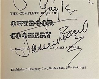 *Signed* James Beard The Complete Book of Outdoor Cookery 1st Edition Book	8.5x5.75in	
