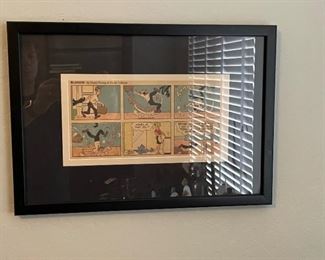 Framed  Blondie Dean Young & Denis Lebrun Comic Strip	14.5x21in	
