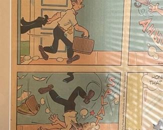 Framed  Blondie Dean Young & Denis Lebrun Comic Strip	14.5x21in	
