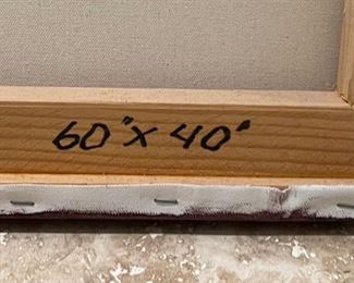 Carlos A Lopez Morning Reflections Textured Painting	60x43.5in	
