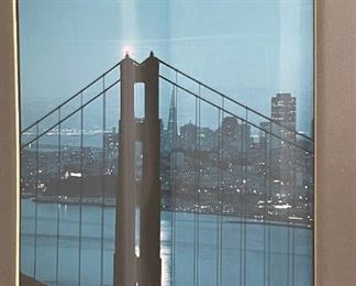 Christopher Egan Framed Photograph San Francisco Golden Gate Bridge City Skyline	14 x 11.5in	
