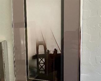 Christopher Egan Framed Photograph Foggy Morning Golden Gate Bridge	20 x 10.5in	
