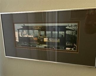 Christopher Egan Framed Photograph Cable Car Powell & Hyde	10 x 20	
