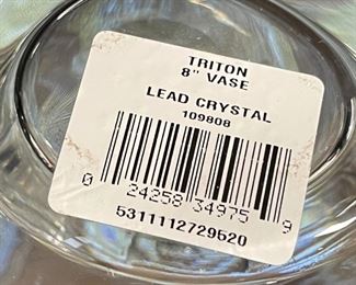 Waterford Crystal Metra Triton 8in Vase in Box	8x5.5x4.25in	HxWxD
