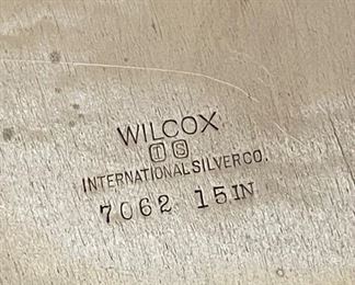 Wilcox Silverplate Serving Tray	1in H x 15.25in Diameter	

