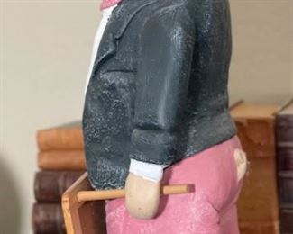 Ceramic French Pastry Chef Pig With Chalkboard	22.5x9x6.5in	HxWxD
