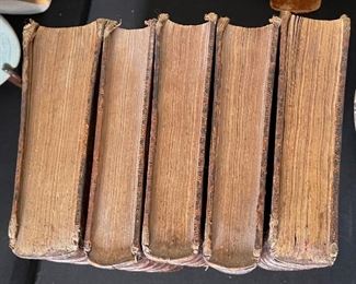 New Testament Set of 4 Doddridge Family Expositor Books 18th century	10.5x8.5in	
