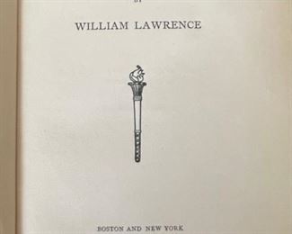 Roger Wolcott William Lawrence 1902 Book	7.5x5.25	
