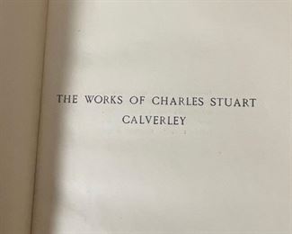Calverley's Works Book Charles Stuart Calverley Poems	7.75x5.25in	
