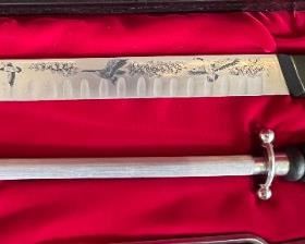 J.A. Henckels American Bicentennial 1976 Limited edition commemorative knife set  JA	3x19.75x13.25in	HxWxD
