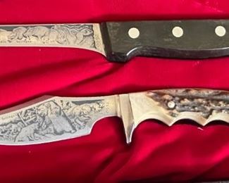 J.A. Henckels American Bicentennial 1976 Limited edition commemorative knife set  JA	3x19.75x13.25in	HxWxD
