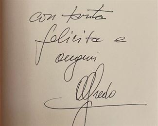 *Signed* Alfredo Viazzi Cucina e Nostalgia 1st Edition Book	9.5x6.75in	
