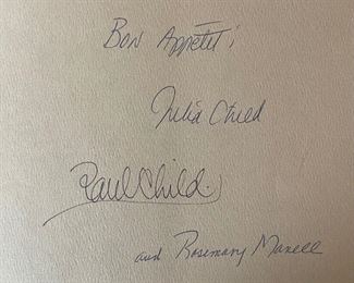 *Signed* Julia Child & More Company 1st Edition Book	11.25x9in	
