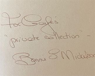 *Signed* Private Collection 1st Edition Cook Book Junior League of Palo Alto	9.5x6.5in	
