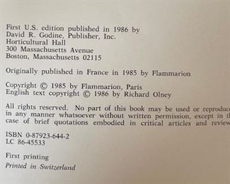 *Singed* American Vineyards Barbara Ensrud 1st Edition Book	11.25x9.5in	
