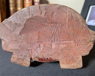 Hand Carved Asian Wood Sculpture Figure	14.5x6x4in	
