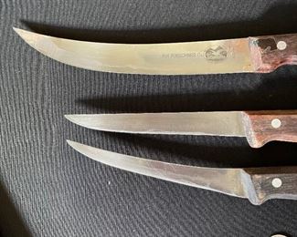 3pc Vintage Forschner Swiss Chef Knives	13 & 11 & 10.75in	
