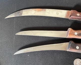 3pc Vintage Forschner Swiss Chef Knives	13 & 11 & 10.75in	
