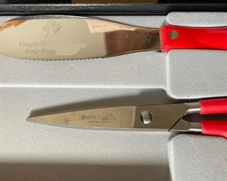 Cutco Scissor & Spreader Knife Set  1768 KN 77 KM NIB	Box: 11x5.5in	
