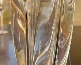 Orrefors Crystal Waterfall Vase Edvin Öhrström	8.25in H x 4.25in Diameter	
