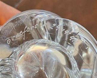 Orrefors Crystal Waterfall Vase Edvin Öhrström	8.25in H x 4.25in Diameter	
