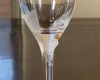 6pc Lalique France Angel Champagne Flutes Wine Glasses ANGE	8in H x 2.75in diameter at top	
