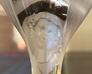 6pc Lalique France Angel Champagne Flutes Wine Glasses ANGE	8in H x 2.75in diameter at top	
