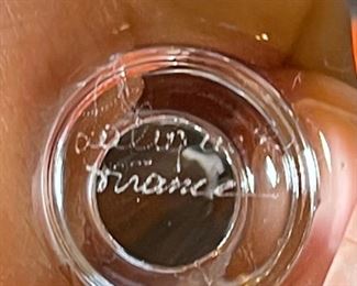 6pc Lalique France Angel Champagne Flutes Wine Glasses ANGE	8in H x 2.75in diameter at top	
