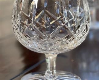 6pc Waterford Crystal Lismore 12 Oz Brandy Glasses  Snifter	5in H x 2.75in Diameter at top	
